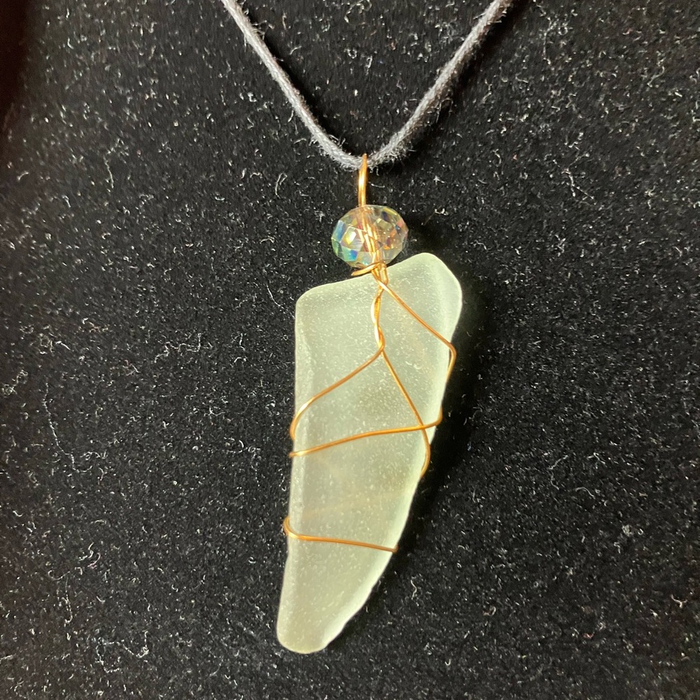 #43 handmade seaglass necklace